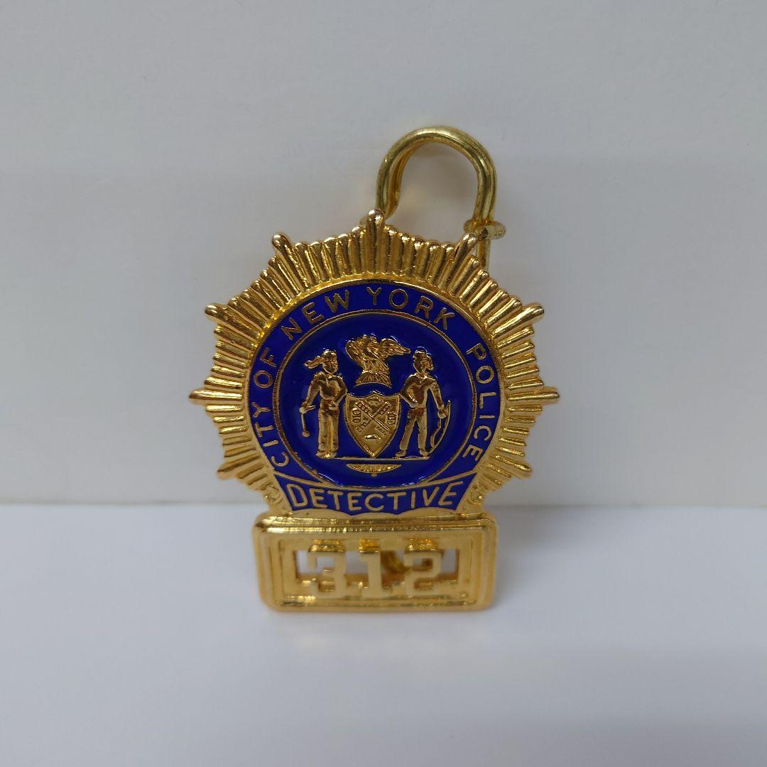 154.アメリカ　ポリスバッジ　ニューヨーク市警察　DETECTIVE　312