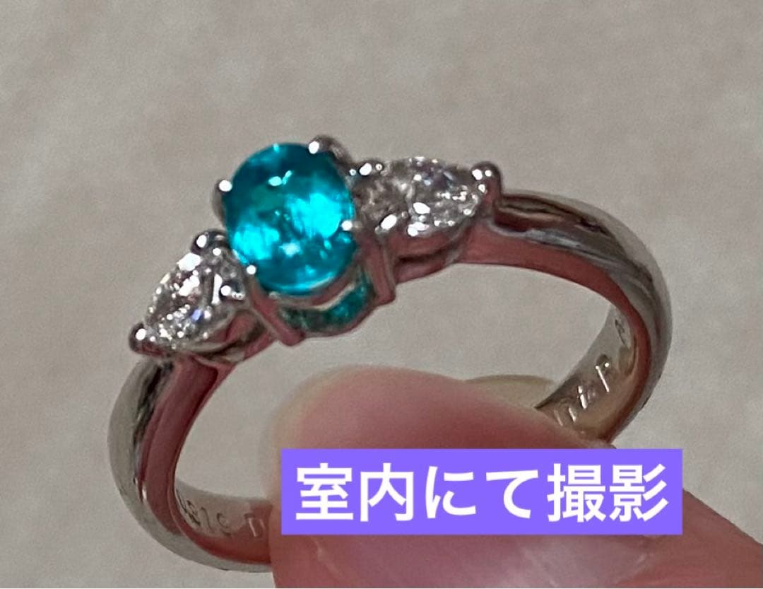 わ*る様 パライバトルマリン　リング　９号　刻印あり