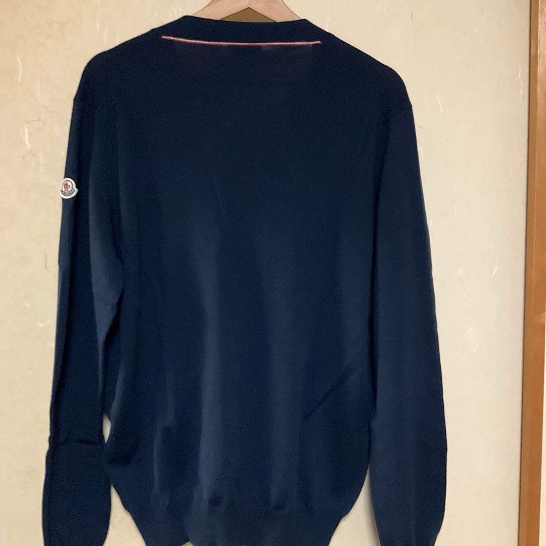MONCLER ネイビー カーディガン　メンズ　Lサイズ