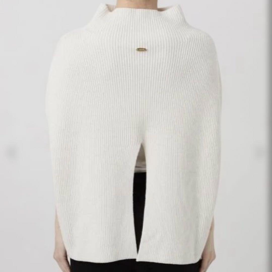 【Deuxieme Classe】 LEWES アゼ PONCHO ホワイト