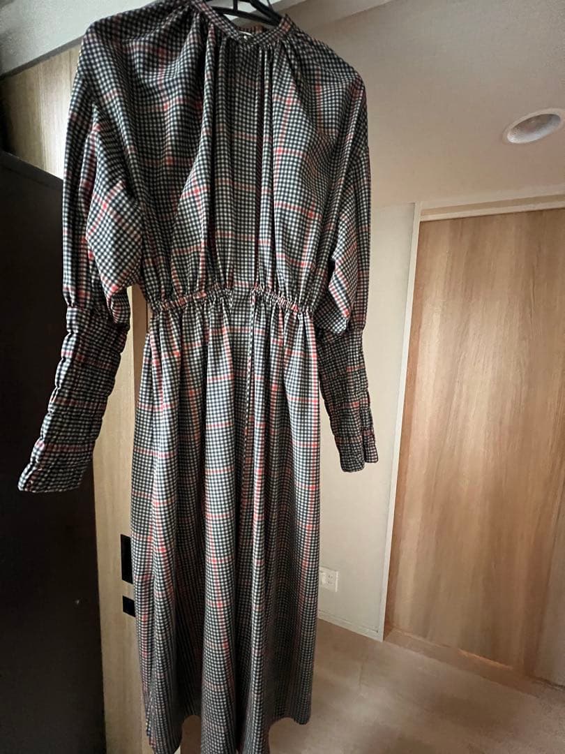 値下げ不可　 美品　HYKE チェック柄 ロングワンピース