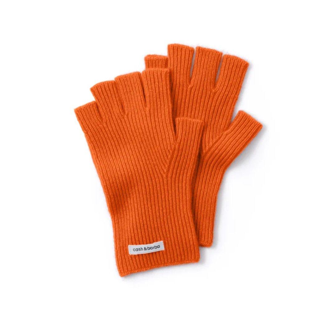 cash&barba キャッシュベイビー グローブ　オレンジ　手袋