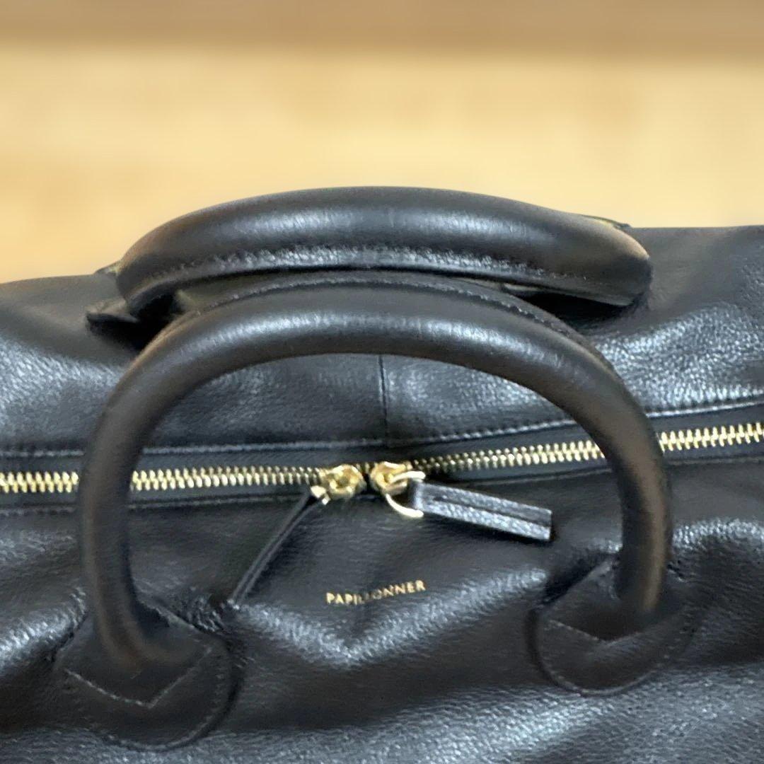 PAPILLONNER パピヨネ レザーボストンバッグ軽量ユニセックス