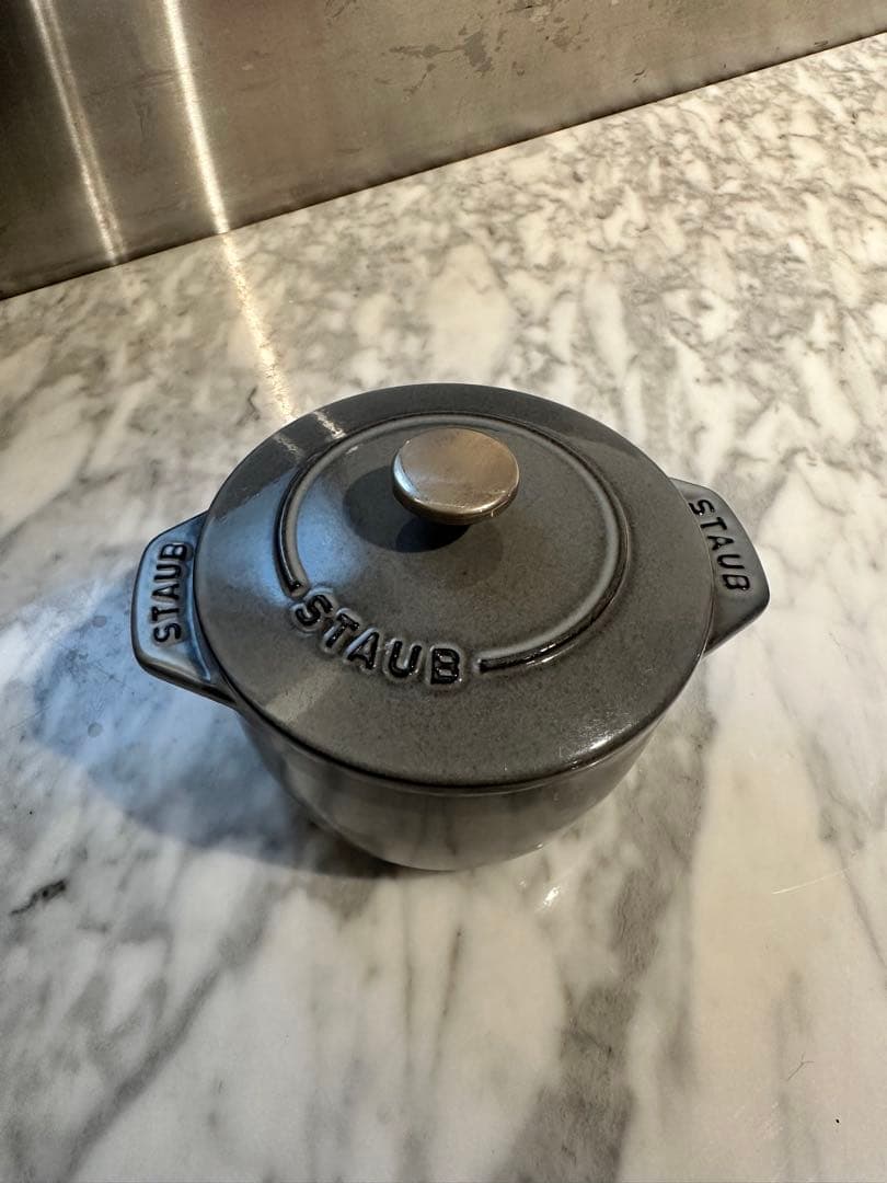 美品】STAUB ストウブ鍋ラココットデゴハン　グレー12