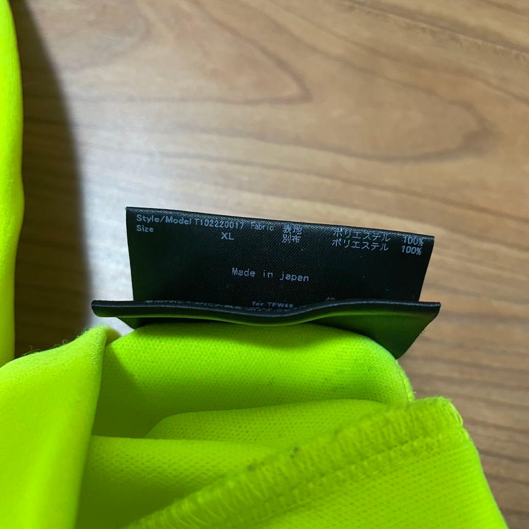 TFW49 モックネック　長袖　イエロー　XL junhashimoto ゴルフ