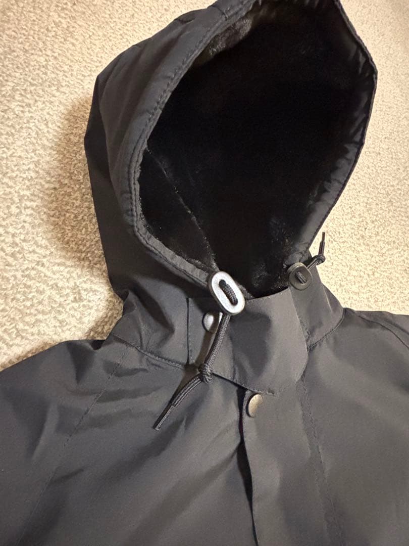 バブアー ブラック フーテッドビデイル ファーライナー ジャケット 40
