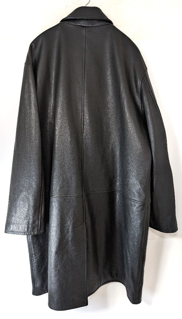 ジャケット・アウター YOKE 25AW Leather Balmacaan Coat