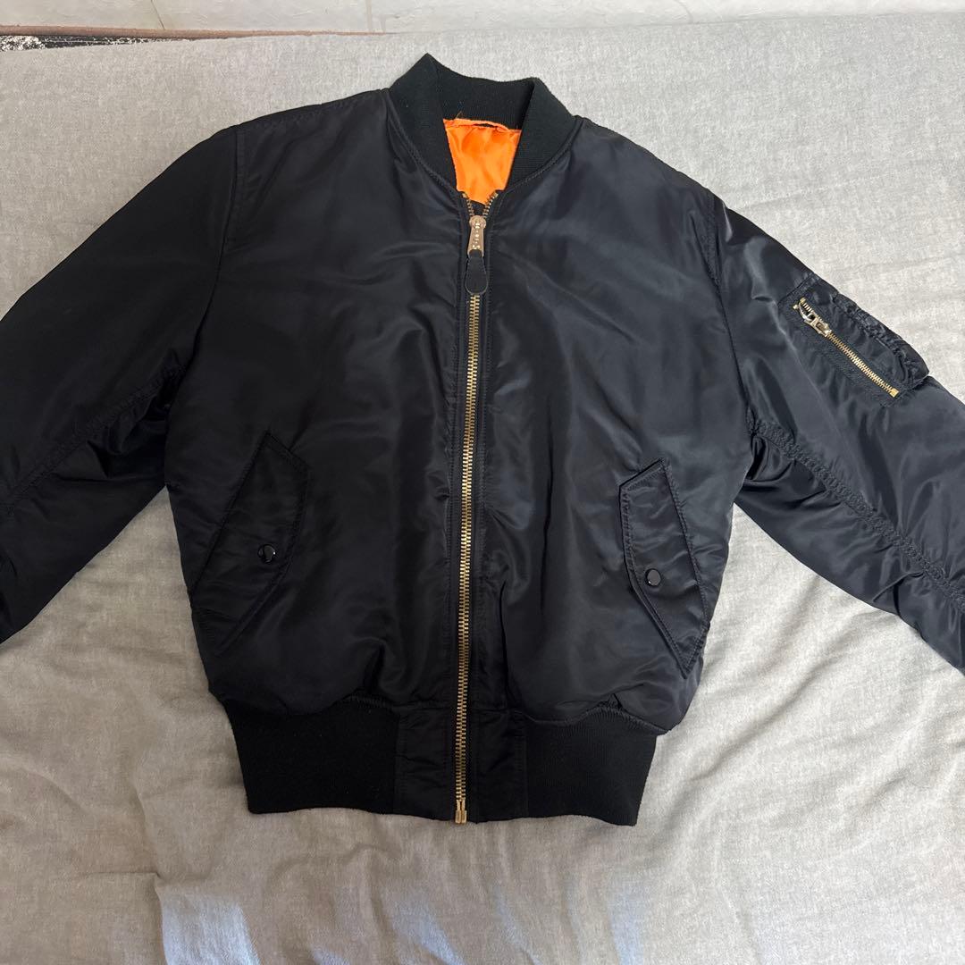 MA-1 フライトジャケット ブラック　alpha