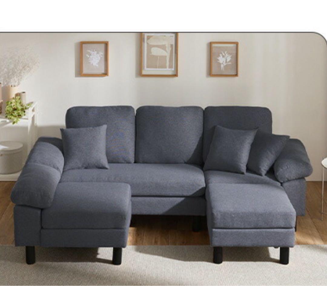 ソファ　ソファー　大型　ソファセット　ソファベッド　L字ソファ　チャコールグレー