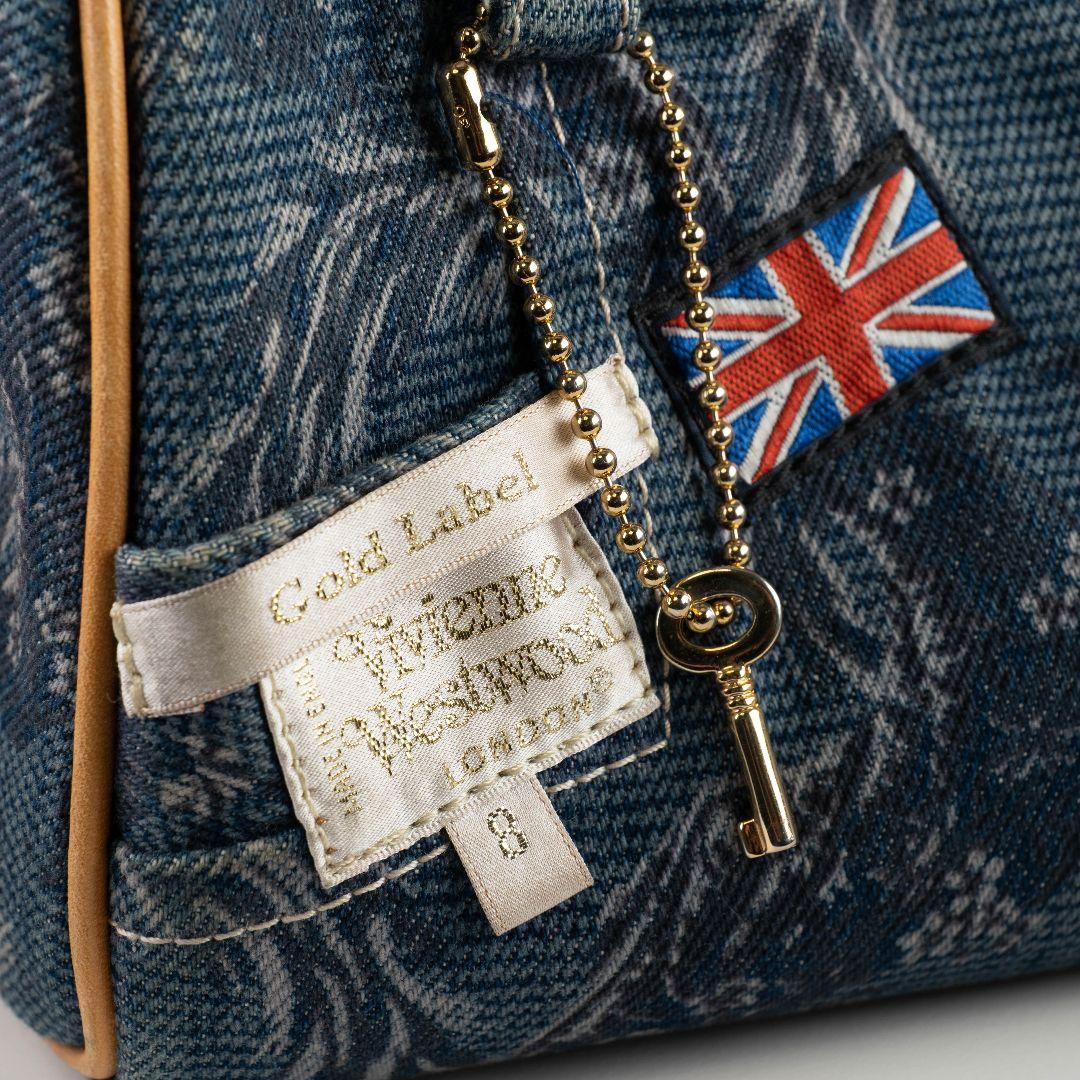値下【美品】Vivienne Westwood デニム ボストンバック +ポーチ