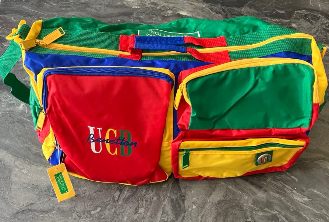 当時物レア　Benetton ボストンバッグ　ベネトン　ヴィンテージ