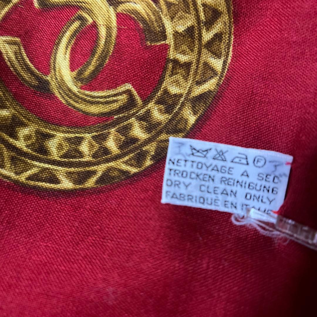 CHANEL 大判ストール　ウール・シルク