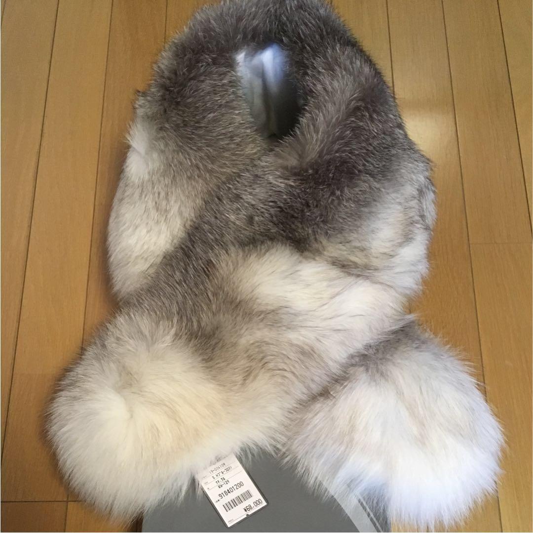 お値下げ　saga furs 成人式　振袖用　フォックス　ファー　ショール