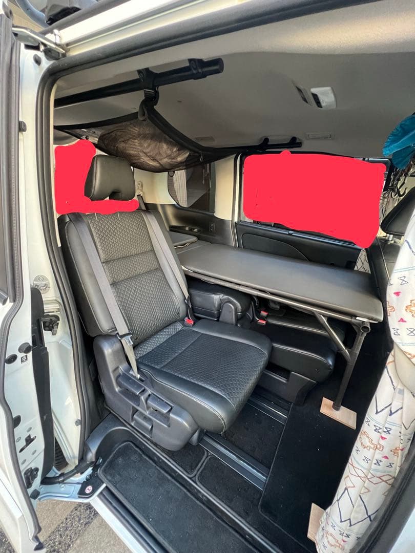 セレナc27ハンドメイド車中泊ベッド。