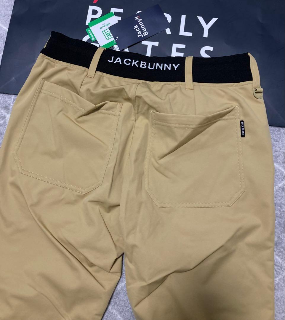 新品 パーリーゲイツ ジャックバニー エアシャット裏フリース防風パンツ 6 LL