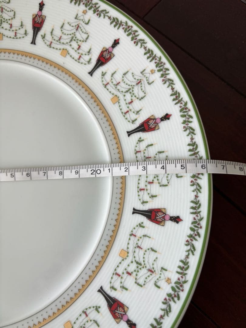 ベルナルド クリスマス柄　プレート約26センチ　３枚セット BERNARDAUD