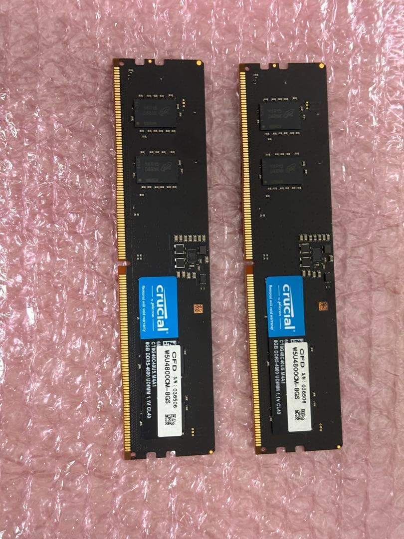 Crucial DDR5 8GB×2 メモリ DDR5-4800 合計16gb