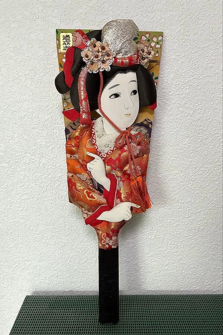 約1975年製造 KABUKI アンティーク 伝統工芸品羽子板