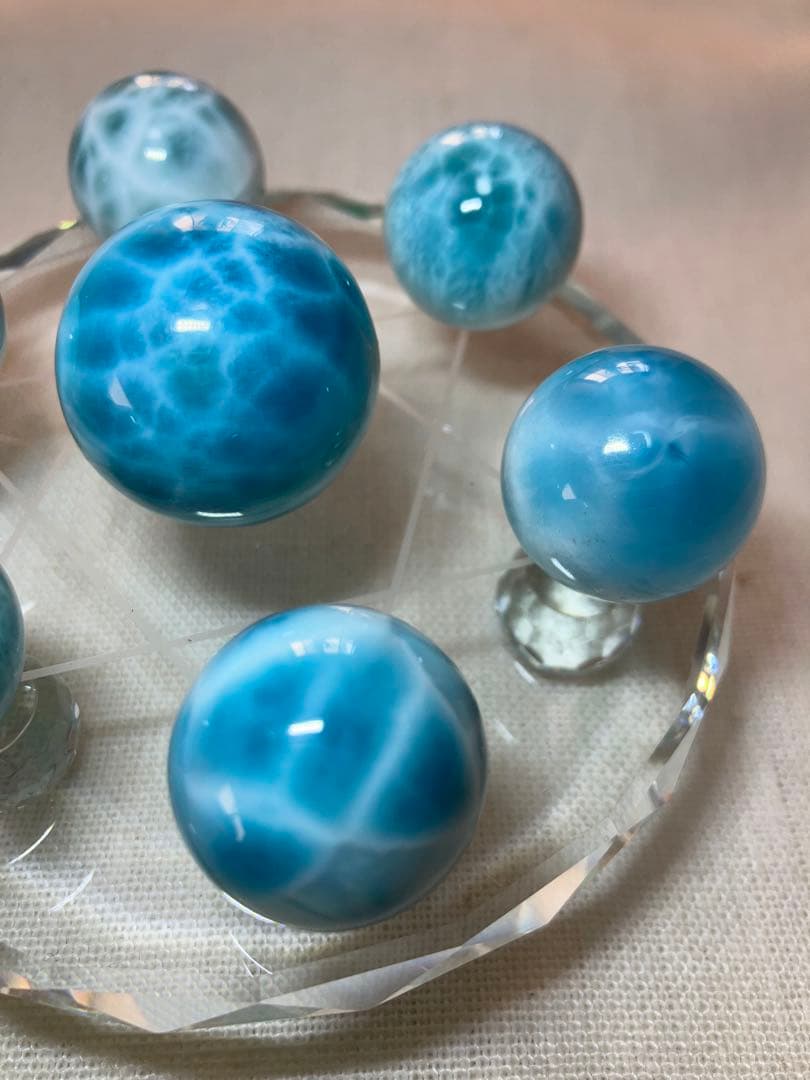 高品質 ラリマー 七星陣 28.3mm 約22mm 7個セット