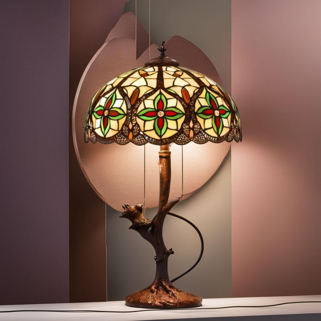 卓上照明 ナイトランプ ステンドグラスの光がお部屋を灯す