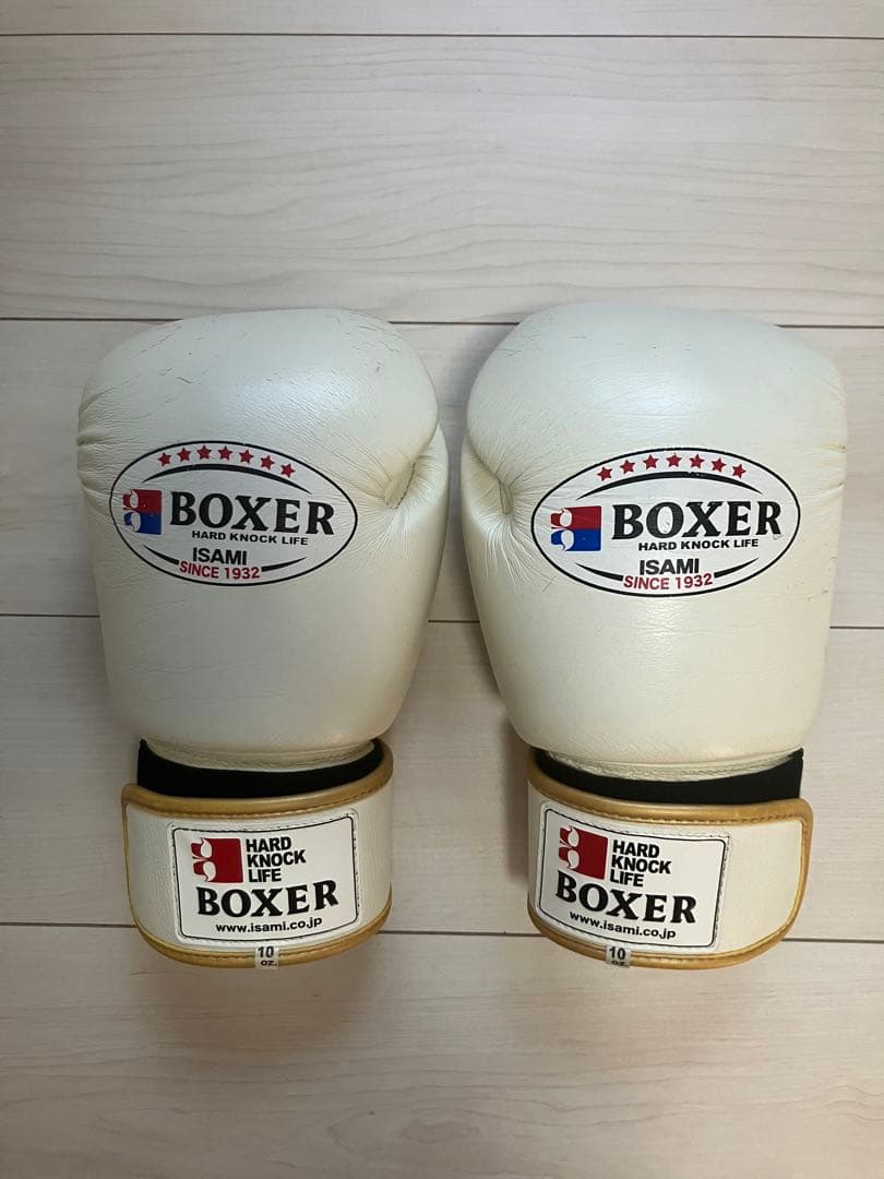 ISAMI BOXER ボクシンググローブ 白 10オンス