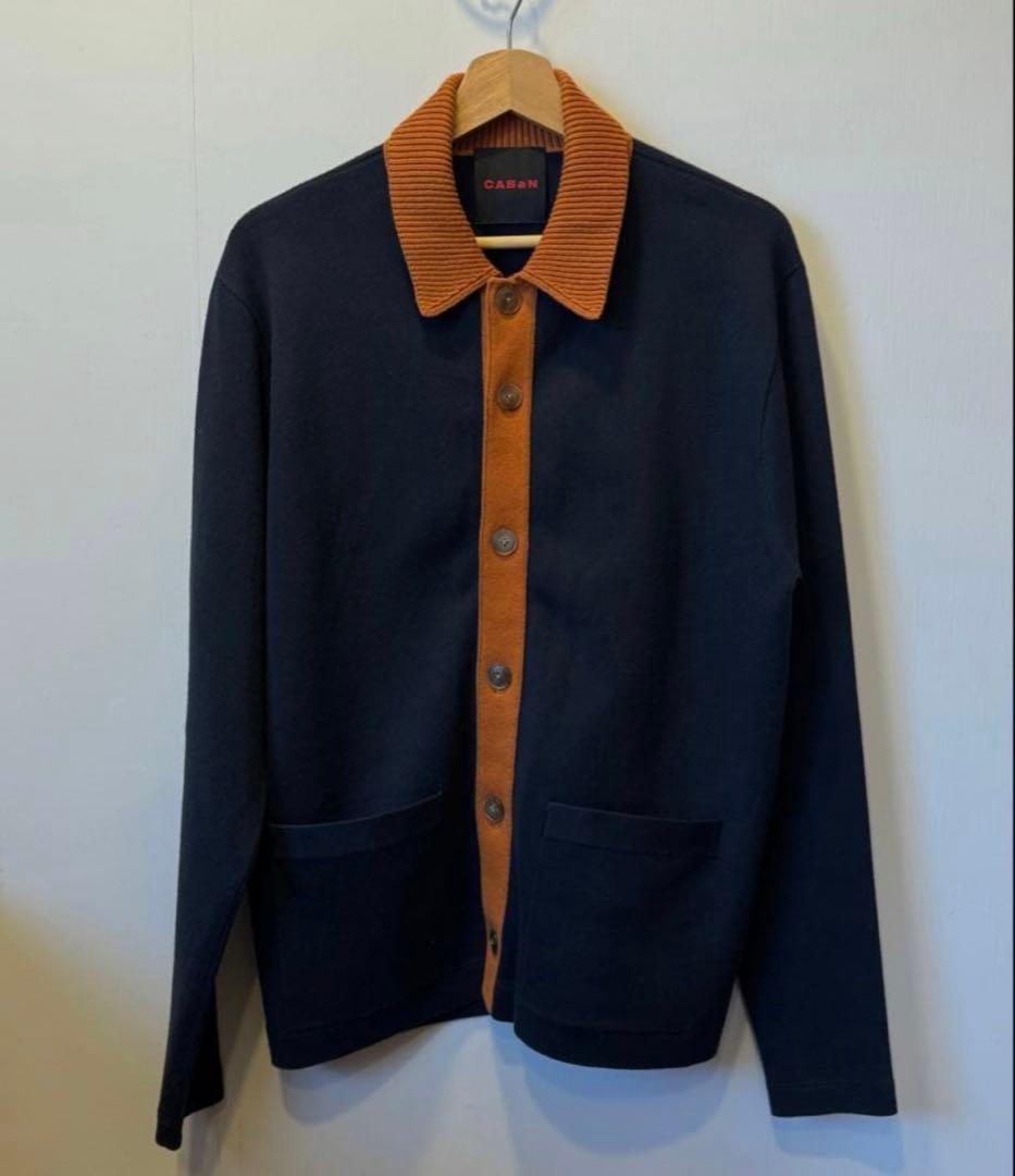 CABaN コットンカシミヤ ポロカーディガン　Mサイズ