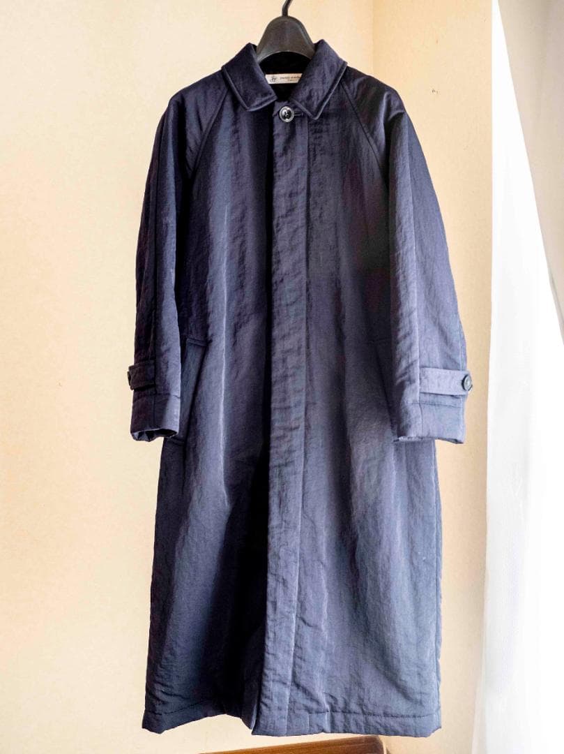 journal standard luxe ナイロン中綿ロングコート 濃紺