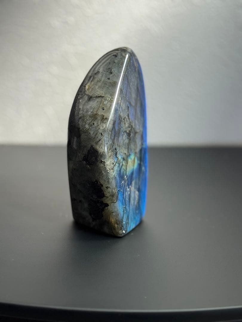 【高品質】ラブラドライト フリーフォーム 自立OK レインボーシラー◎