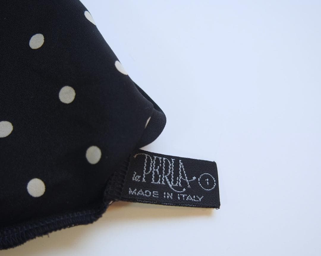 定価4万★イタリア製ラペルラ★シルク100水玉キャミソールLAPERLAレース黒