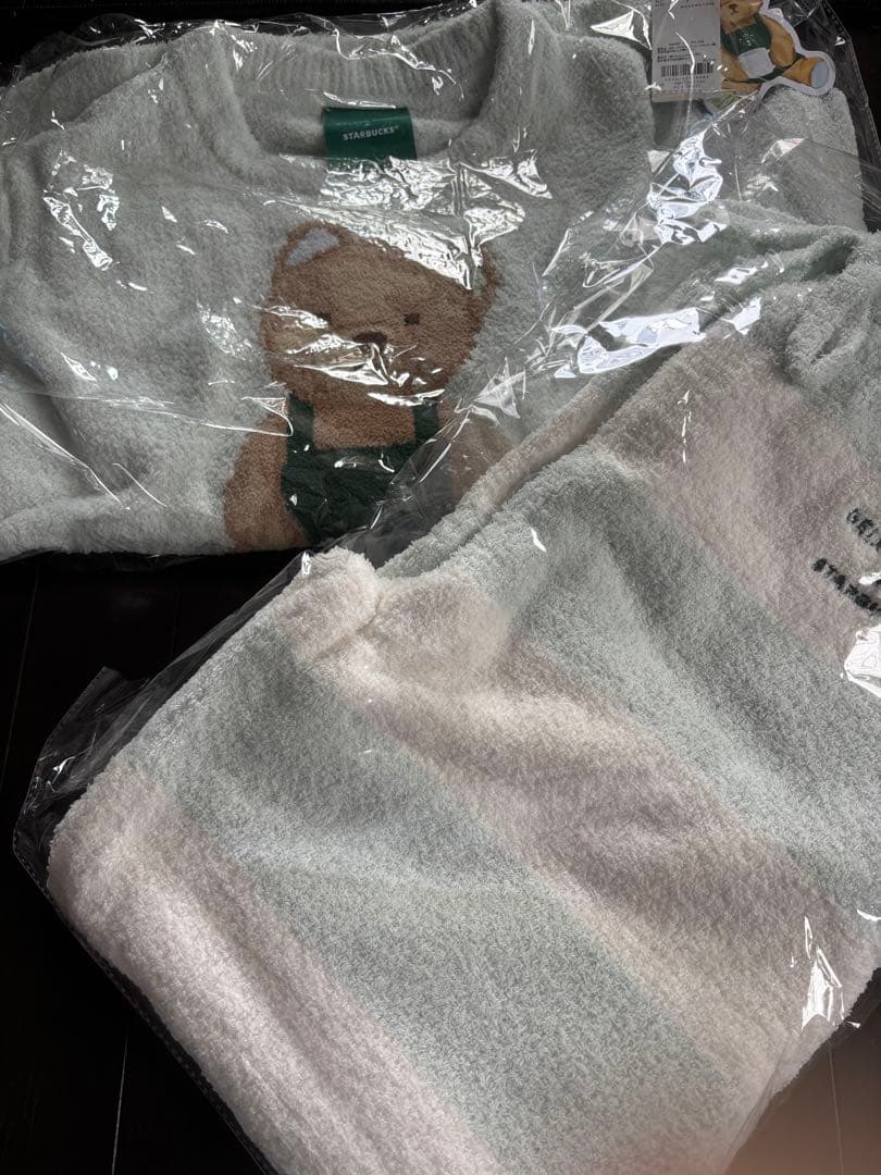 ジェラートピケスターバックス ルームウェア上下セット　ミントグリーン