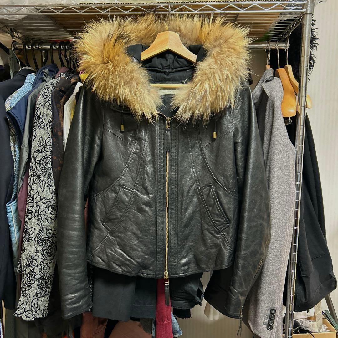 goa ファー レザージャケット