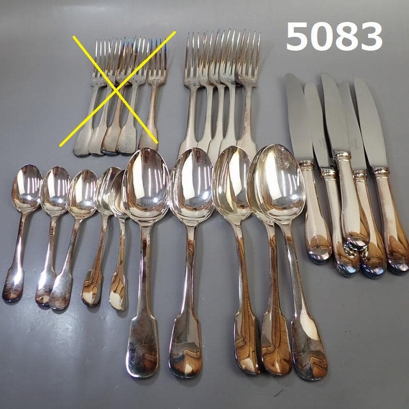 RU-5083　クリストフル　純銀　メッキ　カトラリー　20点セット