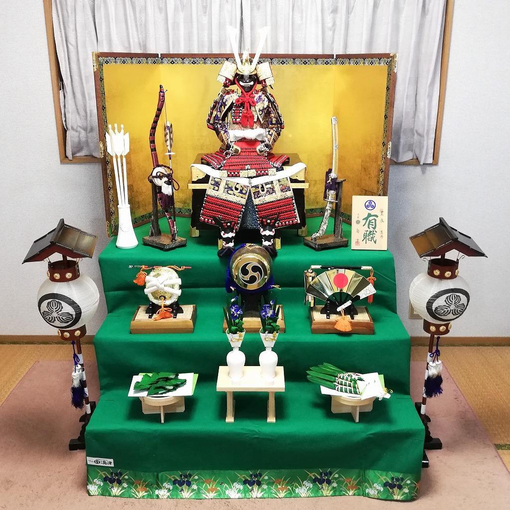五月人形／京都島津製／三段飾り／鎧・兜／3段飾り