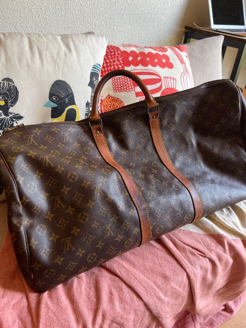 Louis Vuitton キーポル60 ボストンバッグ ブラウン