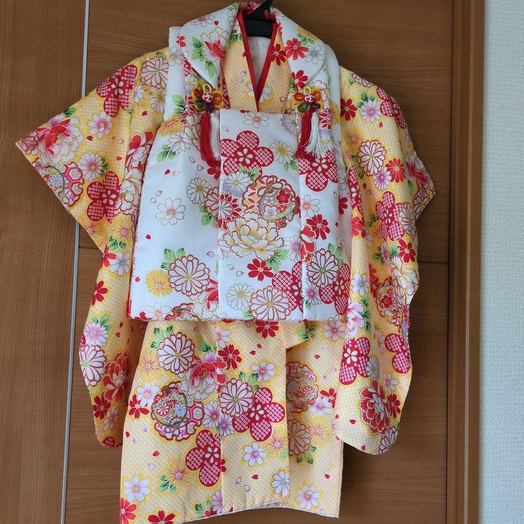 七五三用伝統着物 花柄