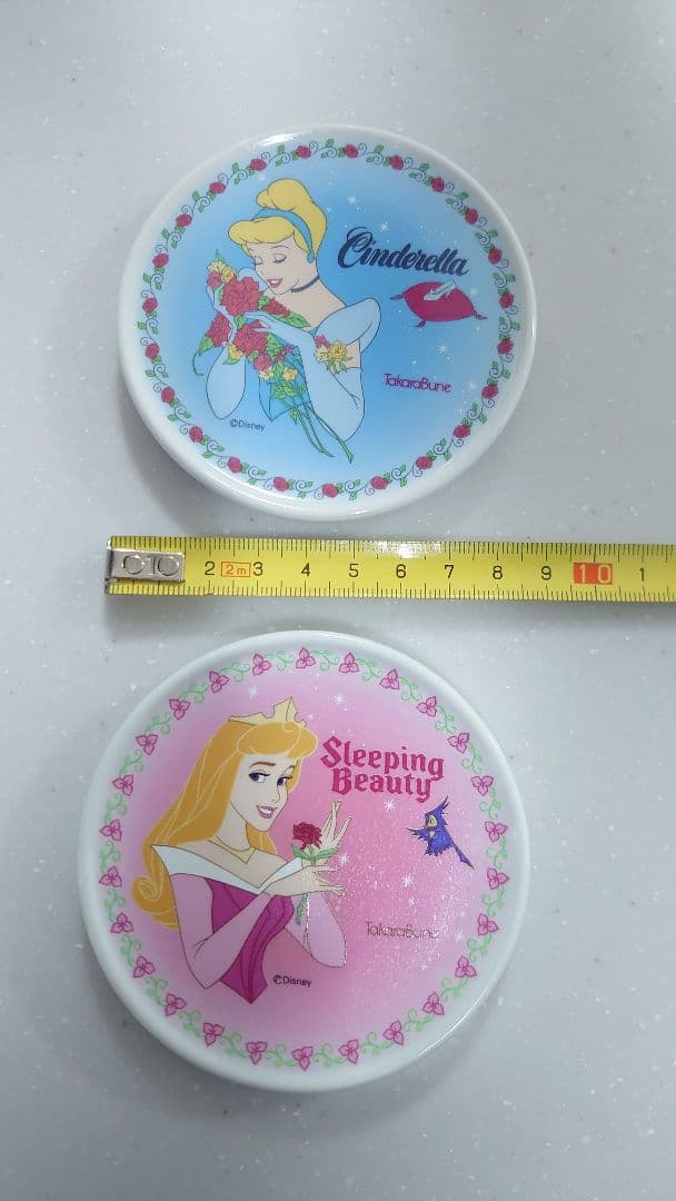 【希少】ディズニープリンセス陶器プレート2枚セット【シンデレラ・オーロラ】