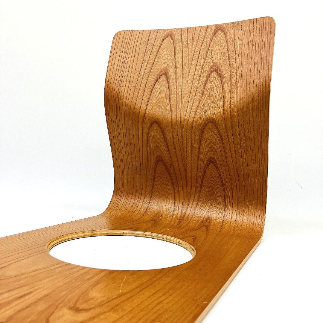 Tendo 天童木工 座椅子 2脚セット 藤森健次 曲げ木 ケヤキ板目 曲木⑲