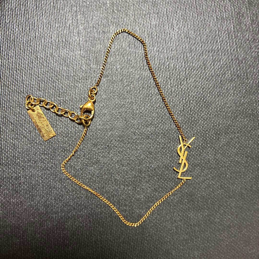 Ysl サンローラン　ロゴ　ゴールド　ブレスレット