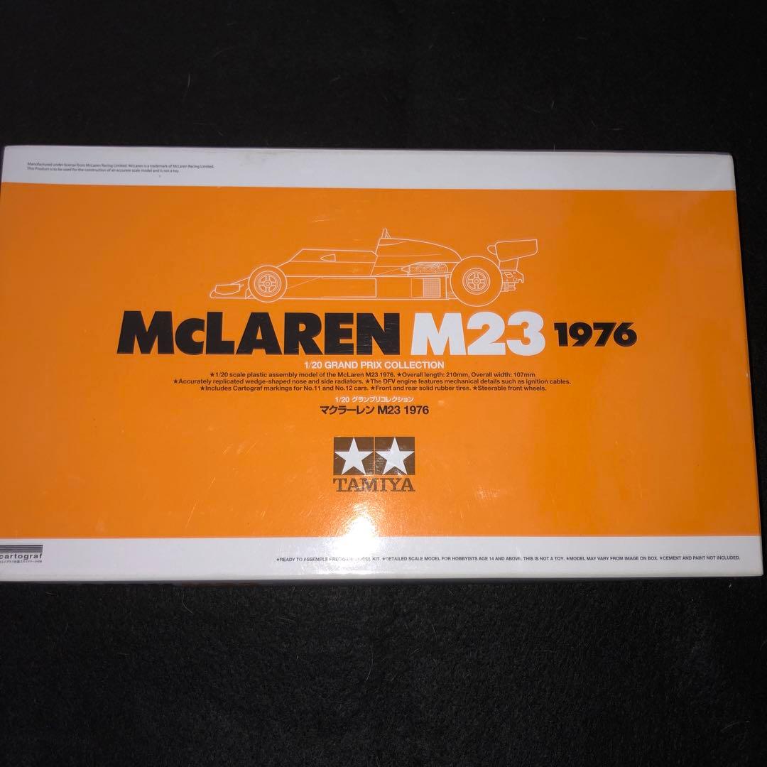 タミヤ1／20 1976マクラーレンM23オレンジ箱限定箱、エッチングパーツ付き