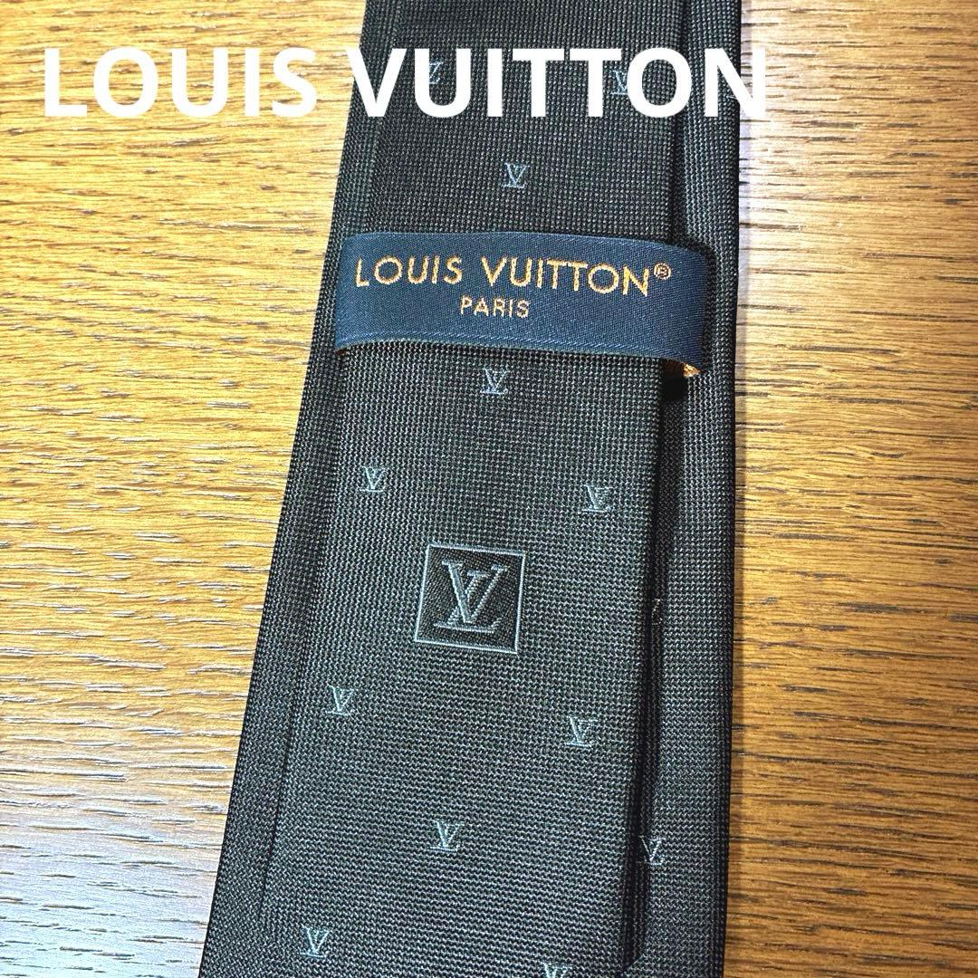 【美品】LOUIS VUITTON ルイヴィトン 黒ネクタイ