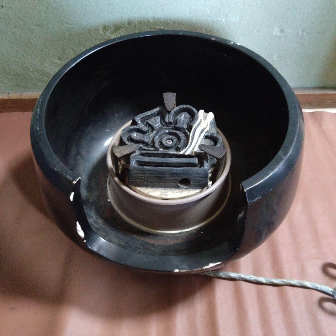 野々田商店製　黒真塗　風炉型　電熱器