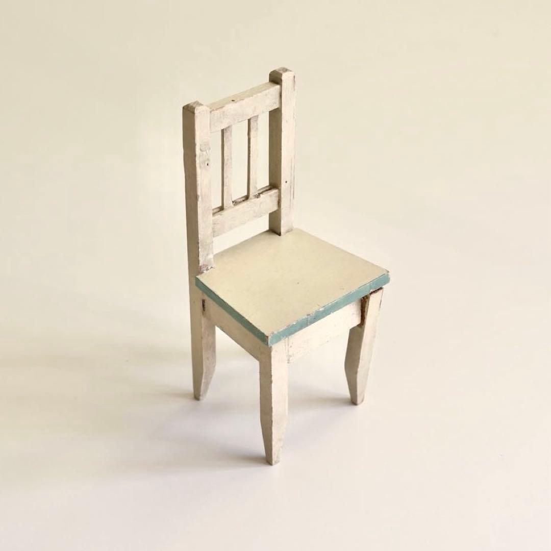 アンティーク　ドール家具　椅子　木製　ドールハウス　ミニチュア