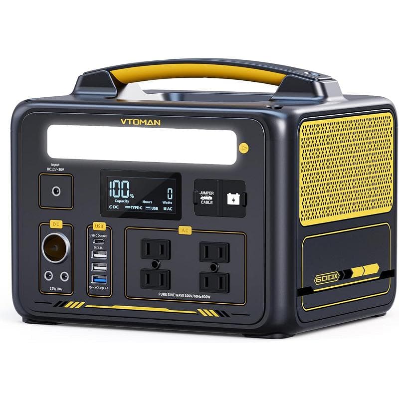VTOMAN ポータブル電源600X 299Wh リン酸鉄リチウムイオン電池