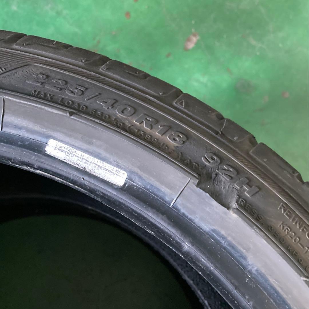 KENDA KR20 225/40R18 タイヤ 2本　ほぼ新品！　送料込み！
