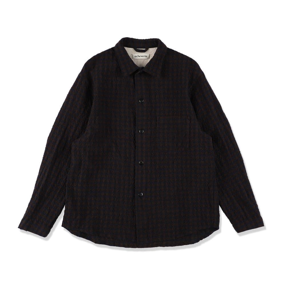 トップス echeveria Cotton Wool Check Shirt 2