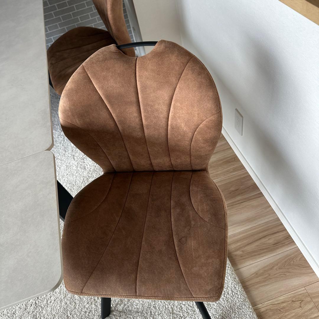 セラミック天板 グレー ダイニングテーブルと椅子セット