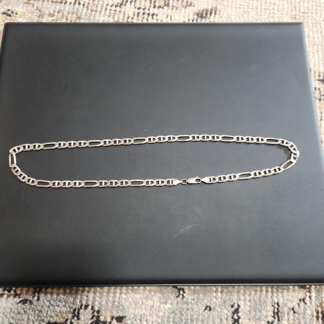 925シルバー イタリア製 リンクチェーンネックレス