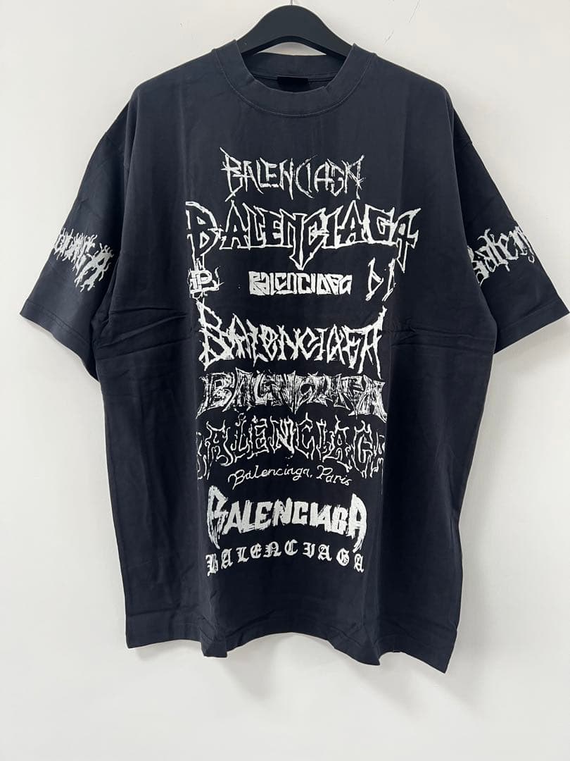 BALENCIAGA ブラック Tシャツ グラフィックプリント