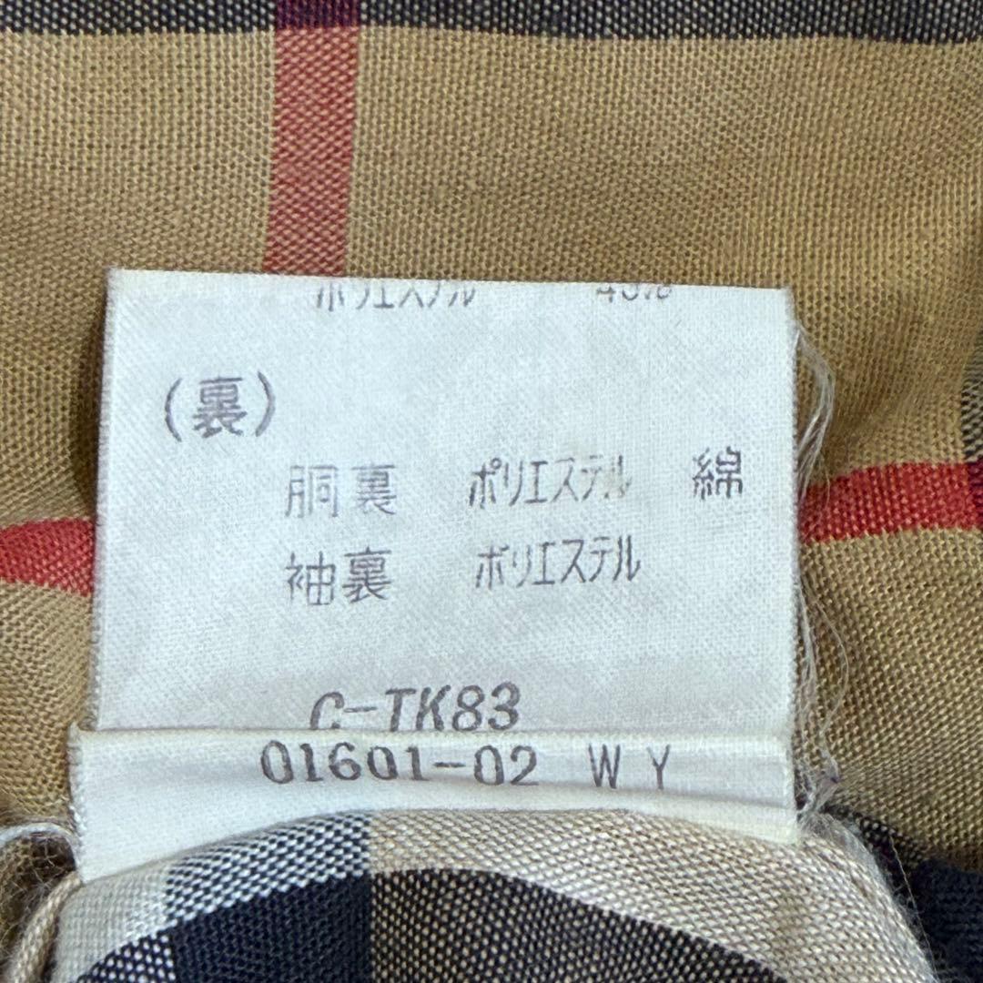 バーバリーズ トレンチコート ベルト ノバチェック ベージュ L