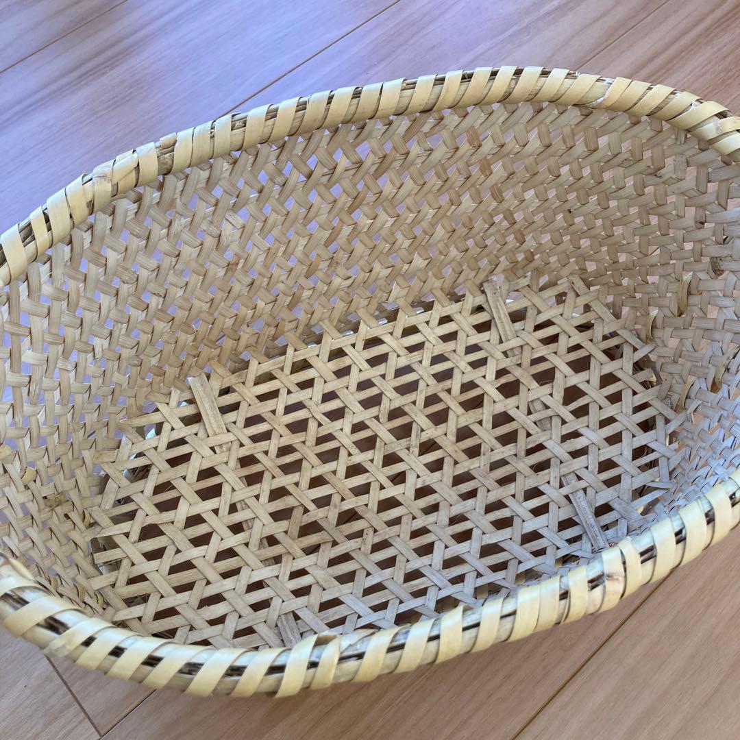 竹かご　中古　根曲竹　竹虎